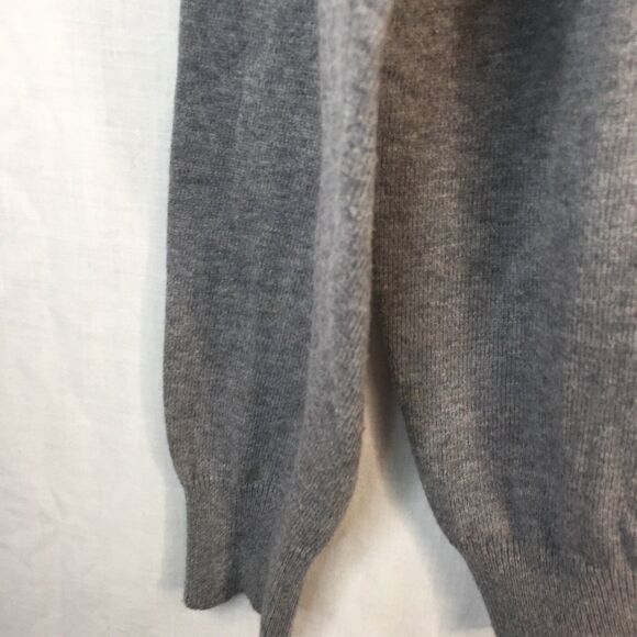 Grey with Sequins V Neck Cardigan Sweater Torrid Size 1 Cotton - Picture 3 of 12